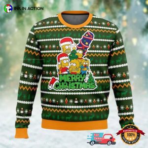 The Simpsons Merry Christmas Ugly Christmas Sweater