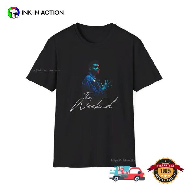 The Weeknd Music Concert Portrait Softstyle T-shirt