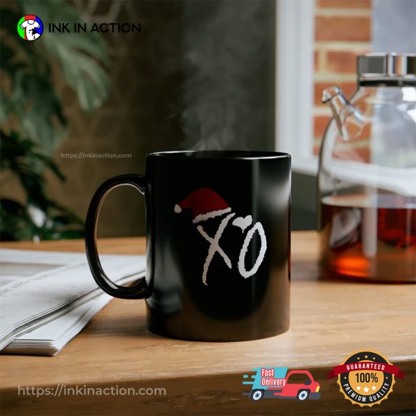 The Weeknd XO With Christmas Hat Mug