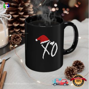 The Weeknd XO With Christmas Hat Mug 2