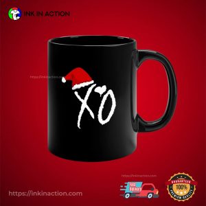 The Weeknd XO With Christmas Hat Mug 3