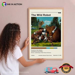 The Wild Robot Vintage Poster