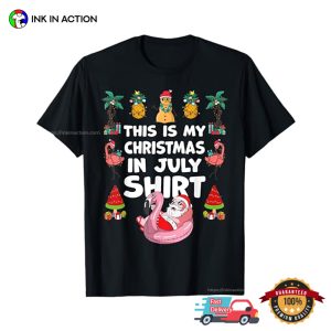 This Is My Christmas In July Shirt Cute Meme Xmas T-shirt