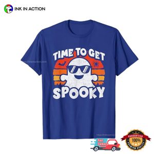 Time To Get Spooky Retro Halloween Tee 1