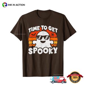 Time To Get Spooky Retro Halloween Tee 2