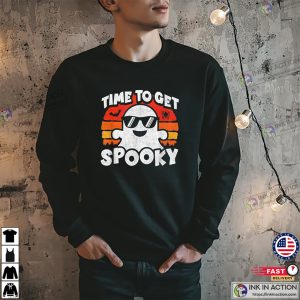 Time To Get Spooky Retro Halloween Tee