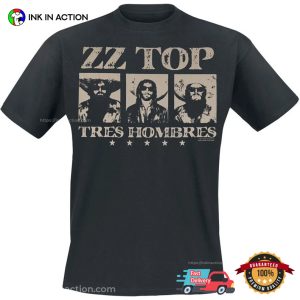 Tres hombres ZZ Top Retro Album T shirt 3