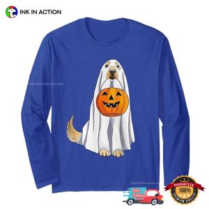 Trick Or Treat Spooky Golden Retriever T shirt 1