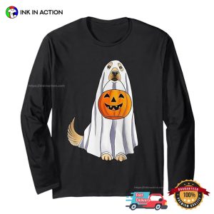 Trick Or Treat Spooky Golden Retriever T shirt 3