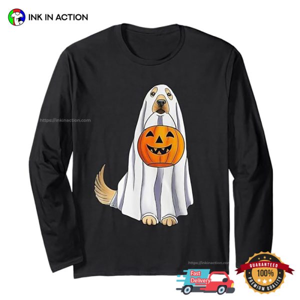 Trick Or Treat Spooky Golden Retriever T-shirt