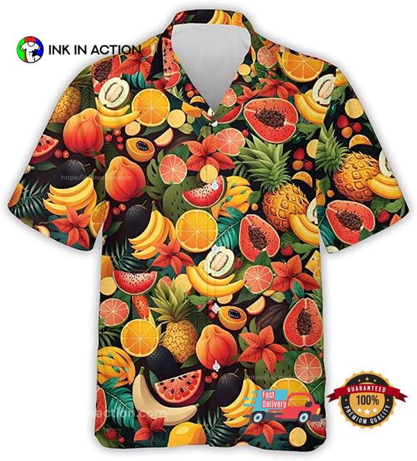 Tropical Summer Fruits Hawaiian Shirt