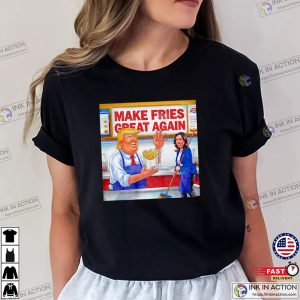 Trump Harris MaGaDonald’s make fries great again shirt 2