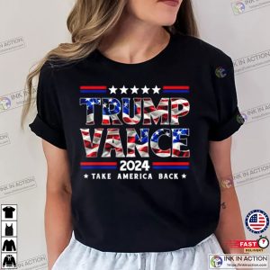 Trump Vance 2024 Donald Trump J.D. Vance Take America Back T Shirt 2