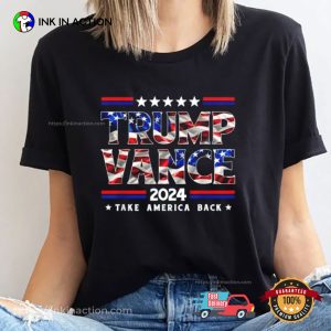 Trump Vance 2024 Donald Trump J.D. Vance Take America Back T Shirt 3