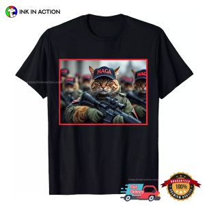 USA Cats Army MAGA Trump T shirt 3