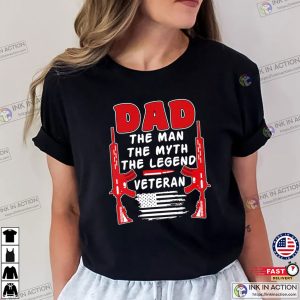 USA Dad Veteran T-shirt