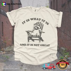 Vintage 90s Funny Racoon Comfort Colors T shirt 3