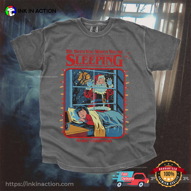 Vintage Creepy Santa Claus Comfort Colors T-shirt Vintage Creepy Santa Claus Comfort Colors T-shirt