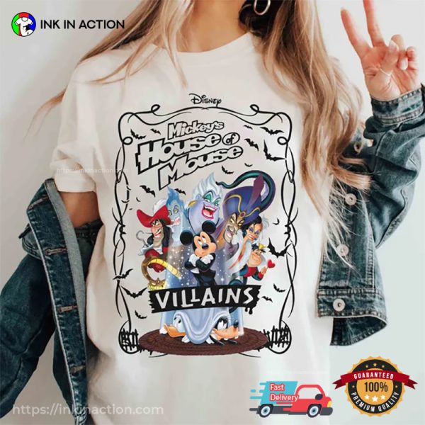 Vintage Mickey’s House Of Villains Shirts