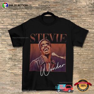 Vintage Stevie Wonder Concert Retro 90s Music T shirt 3