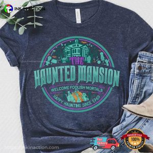 Vintage The Haunted Mansion Happy Haunting Since 1969 Comfort Colors Tee