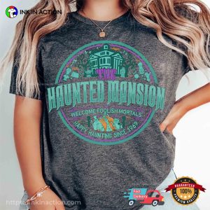 Vintage The Haunted Mansion Happy Haunting Since 1969 Comfort Colors Tee