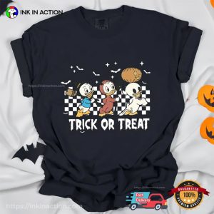 Vintage Trick or Treat Disney Ducks Comfort Colors T shirt 3