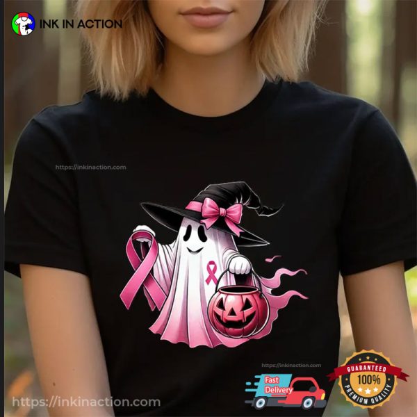 We Wear Pink Ghost Trick Or Treat T-shirt