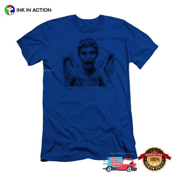 Weeping Angel Drawing Art T-shirt