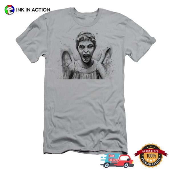 Weeping Angel Drawing Art T-shirt