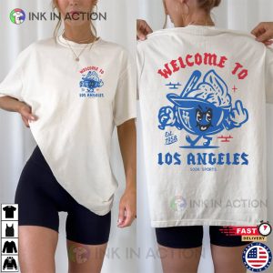 Welcome To Los Angeles Est 1958 2 Sided T shirt 1