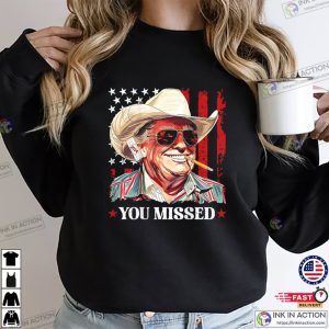 Western Cowboy Trump Funny President 2024 T-shirt