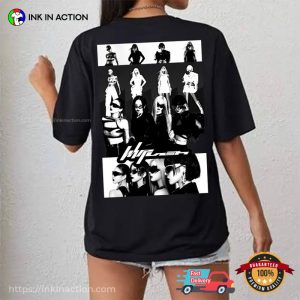 Whiplash Album Girl Group Aespa 2 Sided T-shirt