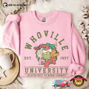 Whoville University Classic grinch christmas shirts 1