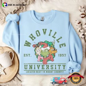 Whoville University Classic grinch christmas shirts 2