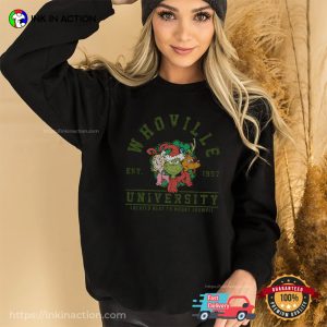 Whoville University Classic grinch christmas shirts