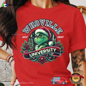 Whoville University Grinch Christmas 1957 Comfort Colors Tee 4