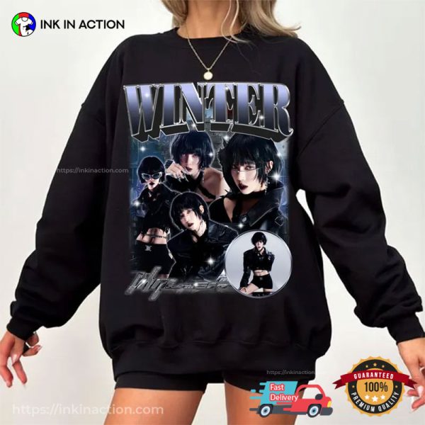 Winter Aespa 90s Style Graphic T-shirt