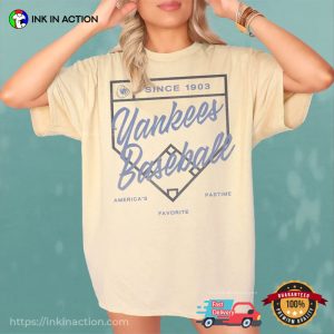 Yankees Baseball Since 1882 Retro Comfort Colors T shirt 3