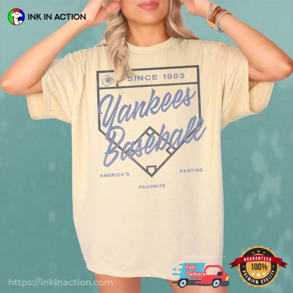 Yankees Baseball Since 1882 Retro Comfort Colors T-shirt