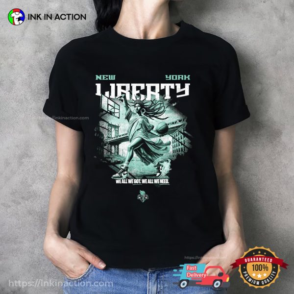 New York Liberty Basketball Lady Of The Court T-shirt