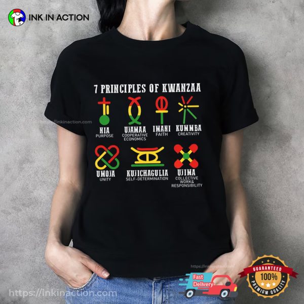 7 Principles Of Kwanzaa African American Holiday Shirt