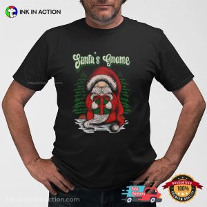 Adorable Santa Gnome Retro christmas shirt 3