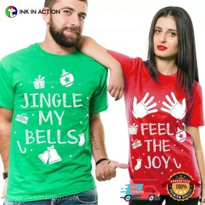 Adult Funny Xmas Couple Matching T-shirt