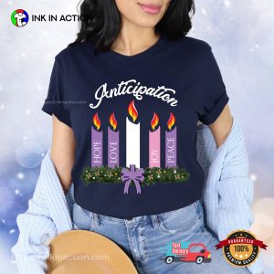 Advent Wreath Candles Christian T-shirt