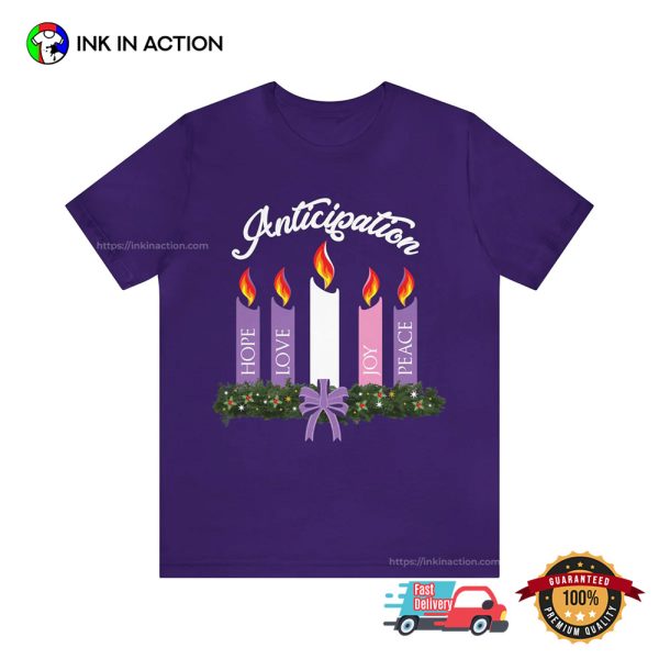 Advent Wreath Candles Christian T-shirt