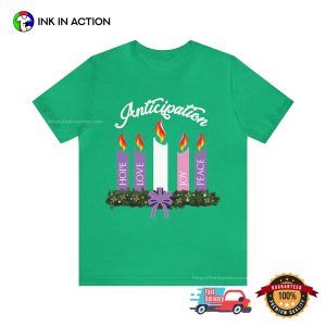 Advent Wreath Candles Christian T shirt 3