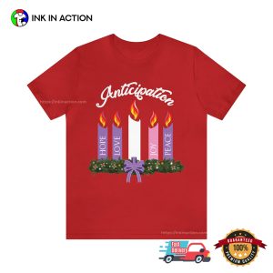 Advent Wreath Candles Christian T shirt 4