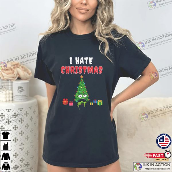 Anti Christmas Xmas I Hate Christmas T-Shirt