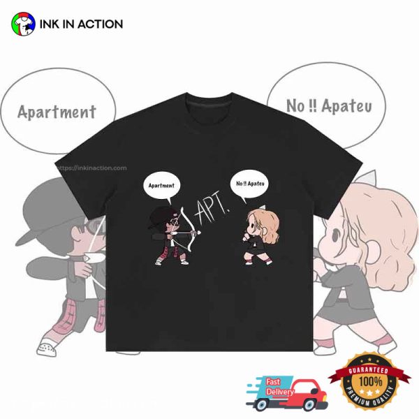 Apartment No Apateu ROSE  Bruno Mars Cartoon T-shirt